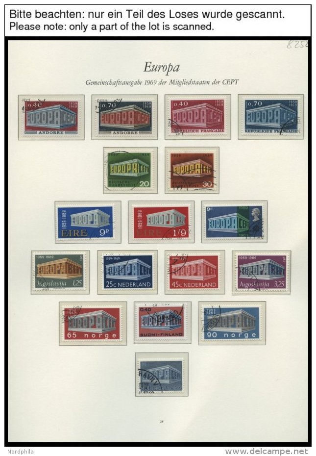 EUROPA UNION O, 1969-71, Stilisierter Tempel, Flechtwerk Und Waagerechte Kette, 3 Komplette Jahrg&auml;nge, Pracht, Mi. - Colecciones