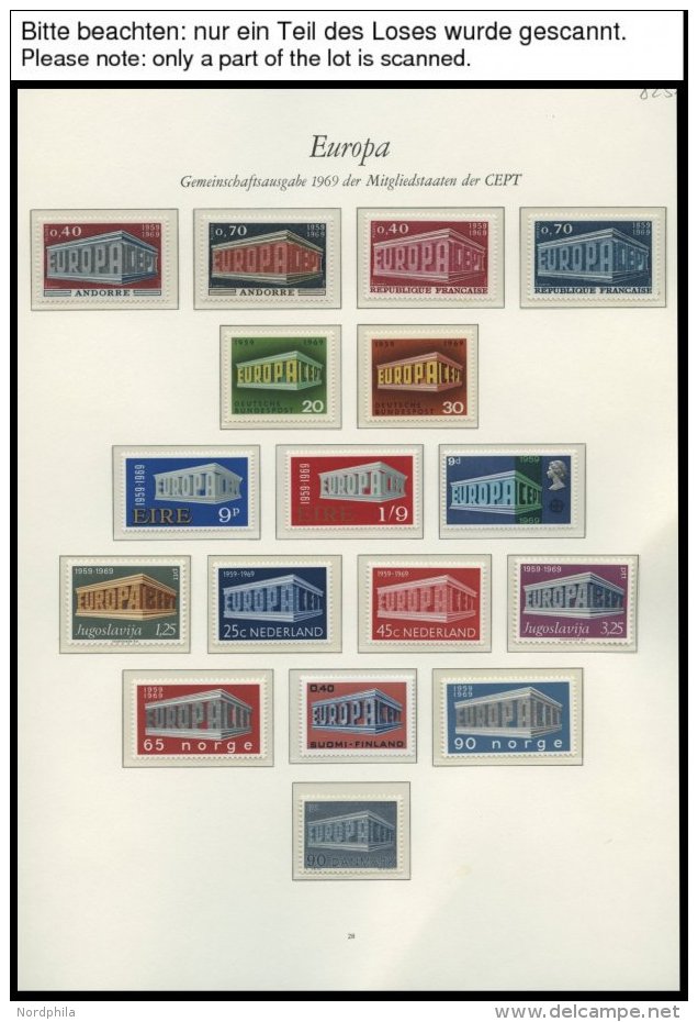 EUROPA UNION **, 1969-71, Stilisierter Tempel, Flechtwerk Und Waagerechte Kette, 3 Komplette Jahrg&auml;nge, Pracht, Mi. - Sammlungen