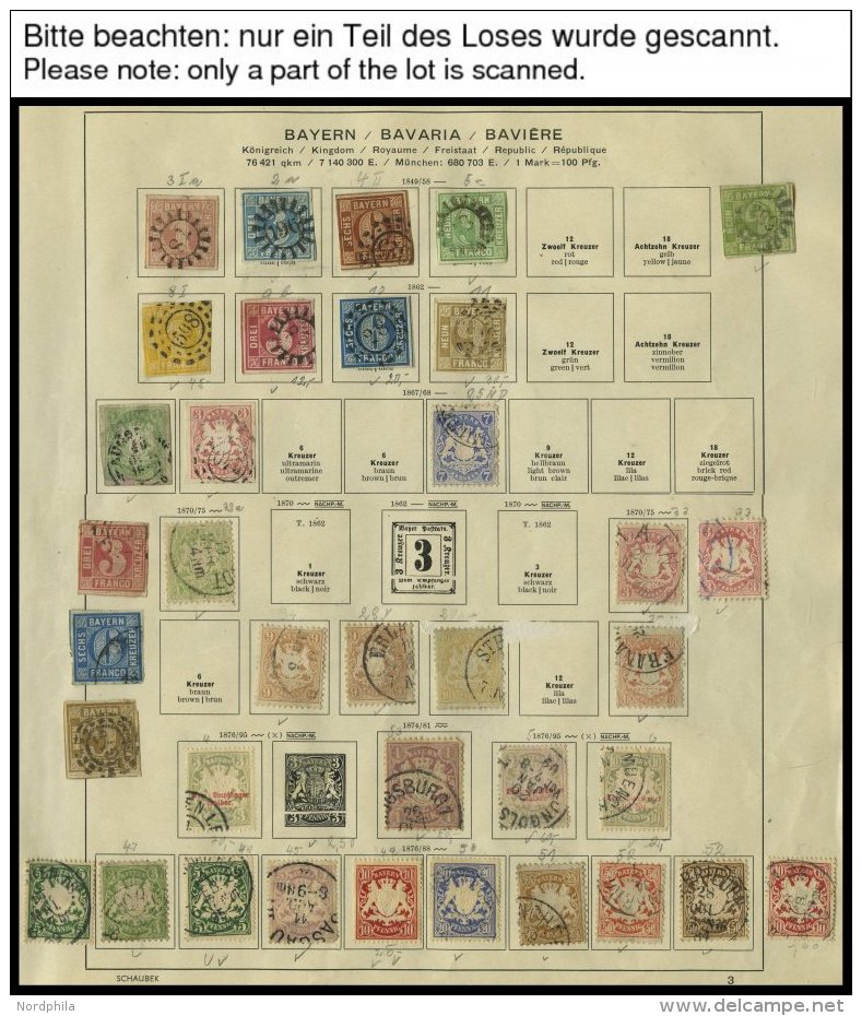 SLG., LOTS DEUTSCHLAND O,*,(*) , Alte Sammlung Deutschland Bis Ca. 1939, Mit Altdeutschland, Dt. Reich, Danzig, Memel, S - Colecciones