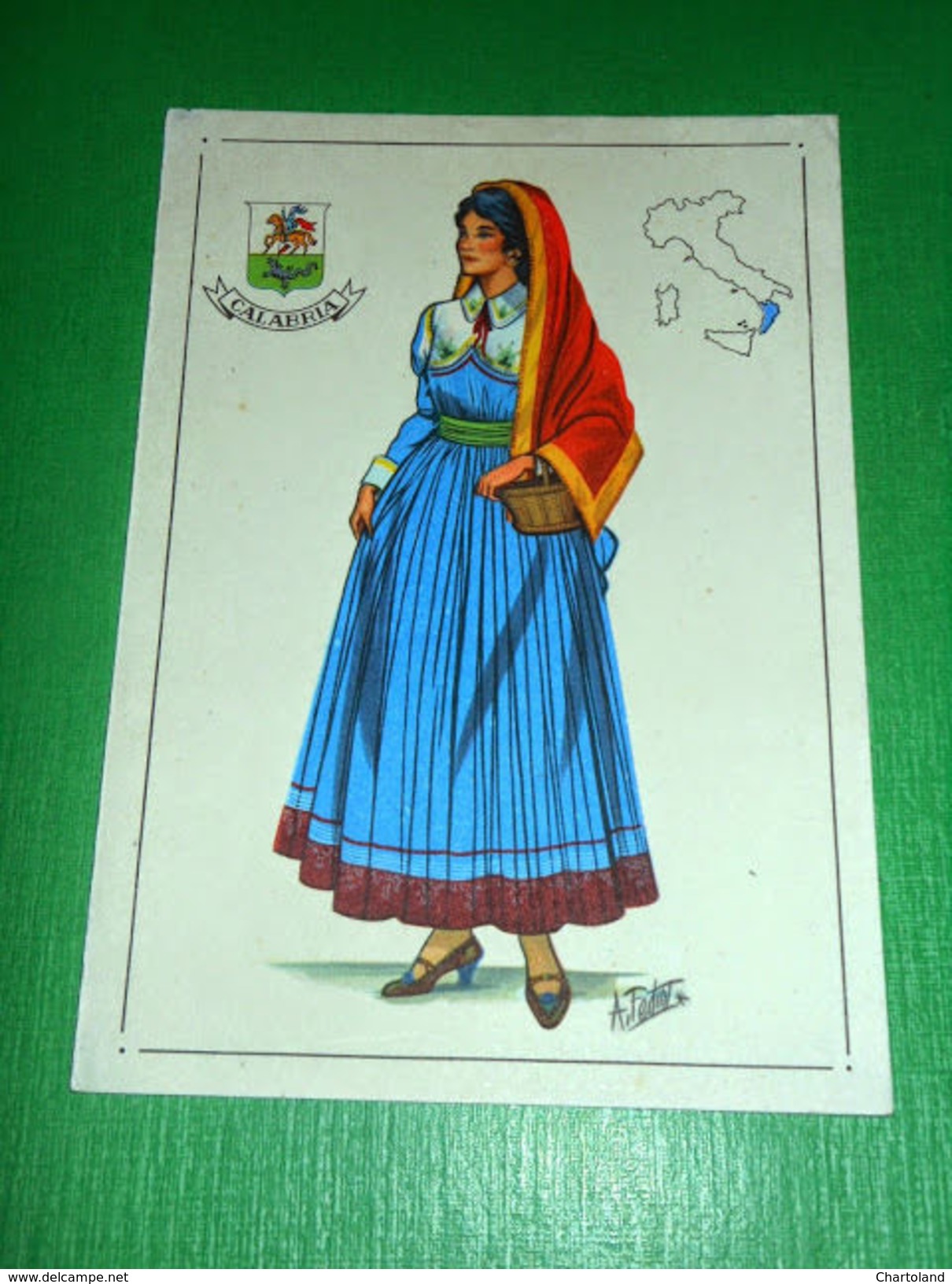 Cartolina Illustrata Costumi D' Italia - Calabria 1960 Ca - Autres & Non Classés