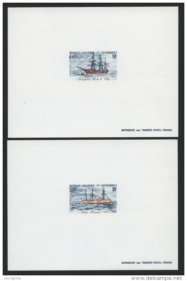 NEUKALEDONIEN 693/4EP (*), 1982, Schiffe, Je Auf Epreuves De Luxe, Pracht - Otros & Sin Clasificación