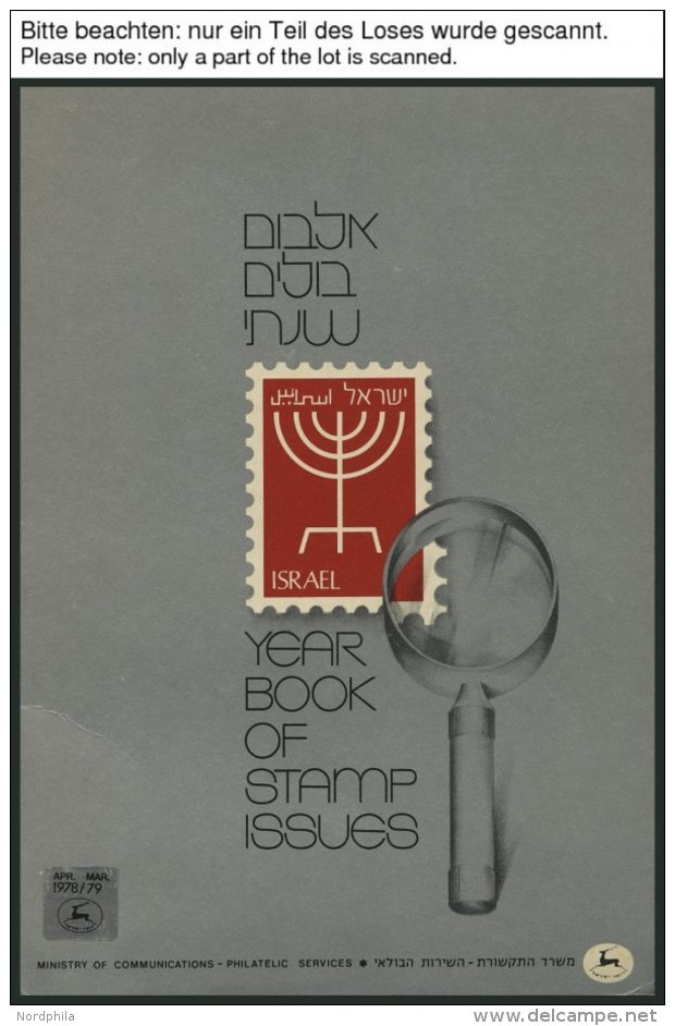 ISRAEL - SAMMLUNGEN, LOTS **, 1978-80, 3 Jahrgangshefte, Pracht - Colecciones & Series