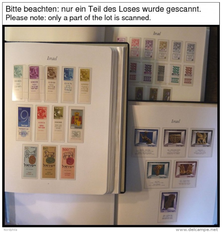 ISRAEL - SAMMLUNGEN, LOTS **, Postfrische Sammlung Israel Von 1950-92 In 3 Borek Falzlosalben, Viele Jahrg&auml;nge Komp - Colecciones & Series