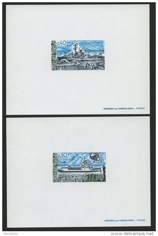 FRANZ.GEBIETE IN DER ANTA 133/4EP (*), 1979, Schiffe, Je Auf Epreuves De Luxe, Pracht - Otros & Sin Clasificación