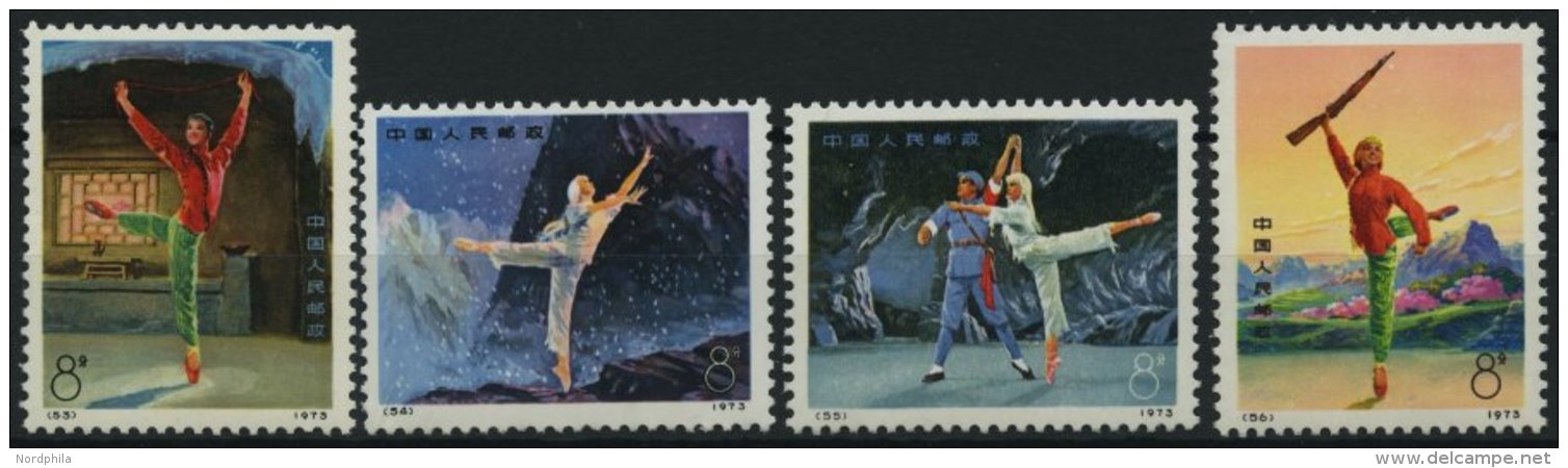 CHINA - VOLKSREPUBLIK 1144-47 **, 1973, Revolution&auml;res, Modernes Ballett, Mi.Nr. 1145 Kleiner Knitter Sonst Prachts - Otros & Sin Clasificación