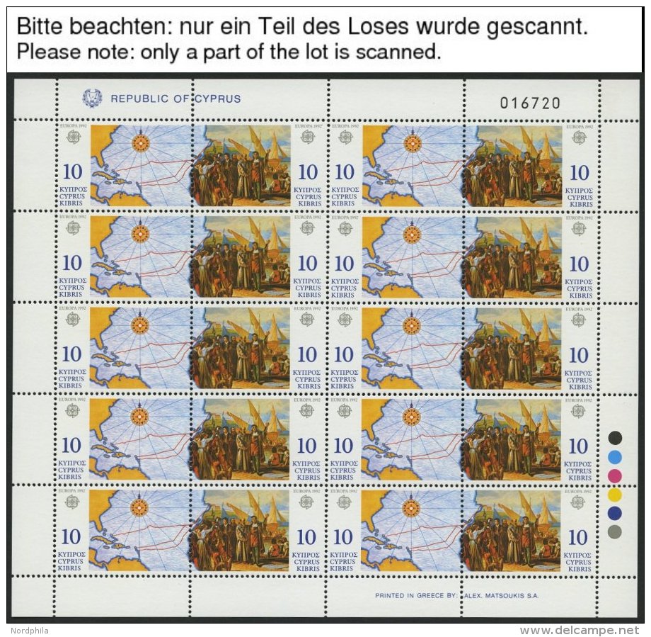 ZYPERN KB **, 1980-94, Europa, Alle 15 Kleinbogens&auml;tze Komplett, Pracht, Mi. 450.- - Sonstige & Ohne Zuordnung