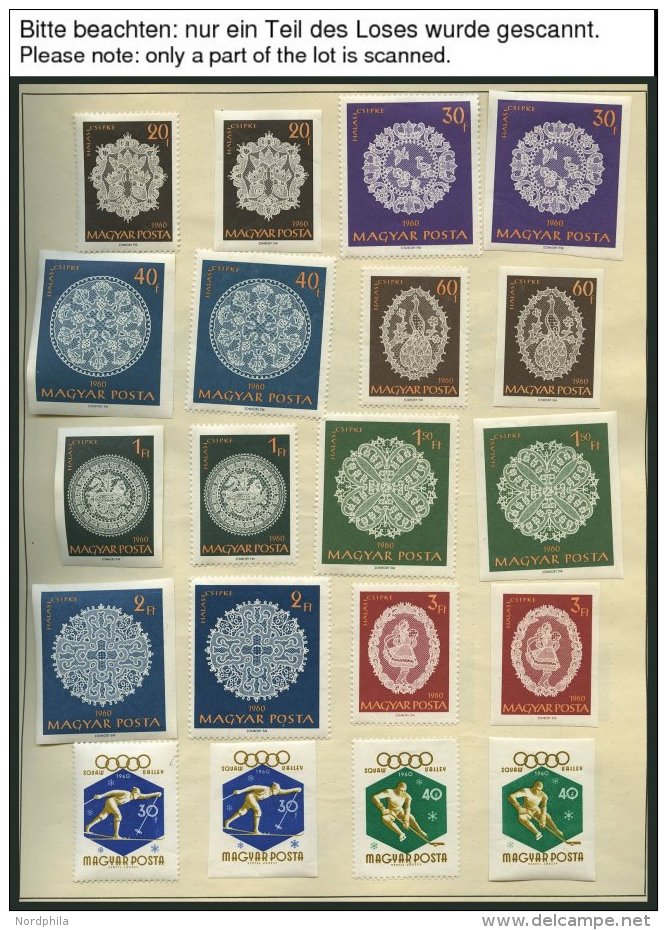 SAMMLUNGEN, LOTS *, O, 1960-69, Sammlungsteil Ungarn, Meist In Beiden Erhaltungen Gesammelt, Meist Pracht, Hoher Katalog - Lotes & Colecciones