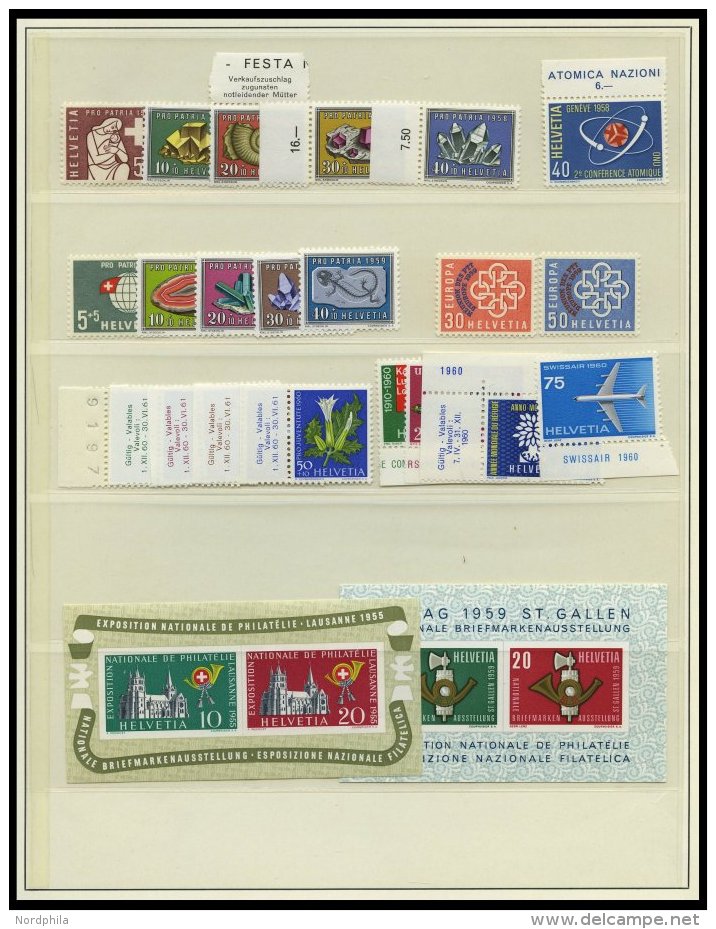 LOTS **, 1958-63, Kleines Lot Mit Block 15-17 Und Mi.Nr. 681/2, Pracht, Mi. &uuml;ber 250.- - Lotes/Colecciones