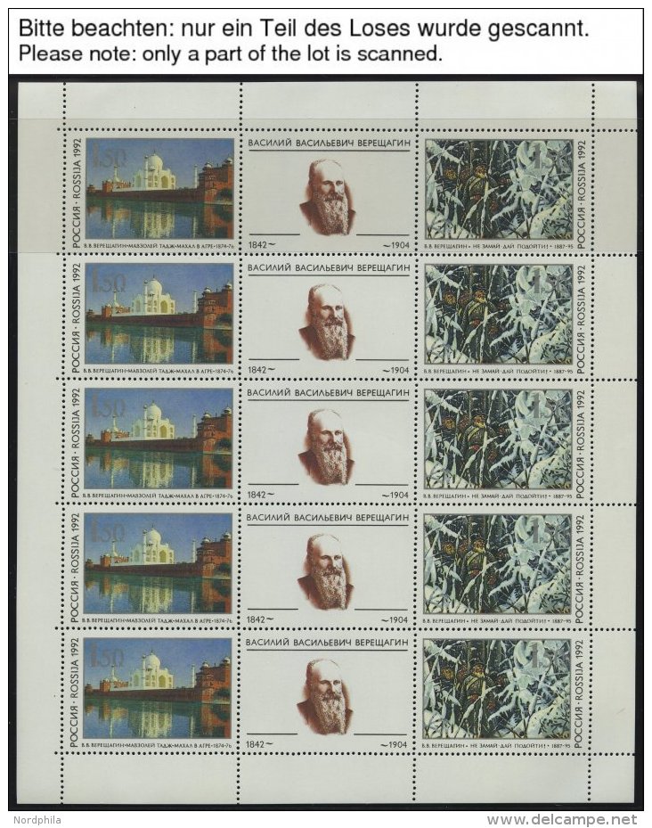 SAMMLUNGEN, LOTS **, Komplette Postfrische Sammlung Russland Von 1992-95 Im KA-BE Album Mit Diversen Kleinbogen Und Zusa - Colecciones