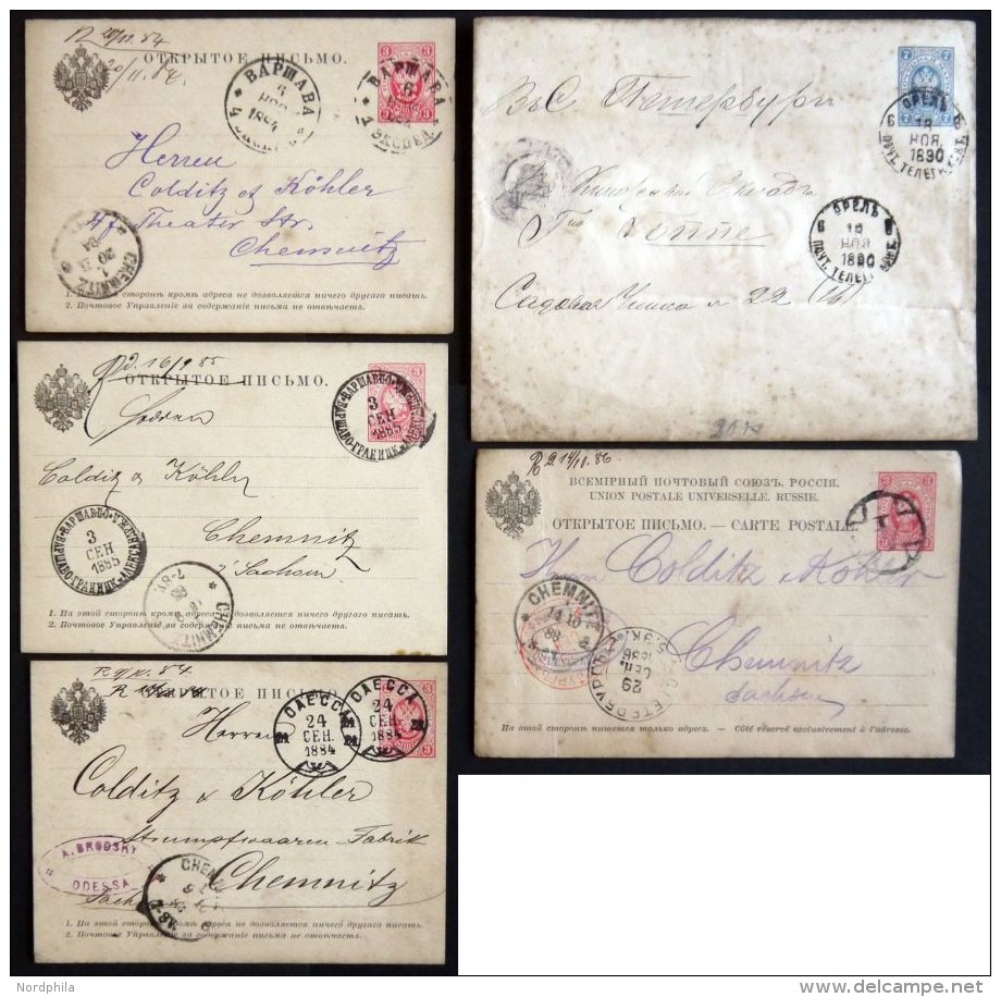 GANZSACHEN 1884-1911, Partie Von 20 Gebrauchten Ganzsachenkarten, Meist P 6 Und P 7, Unterschiedliche Erhaltung, Besicht - Enteros Postales