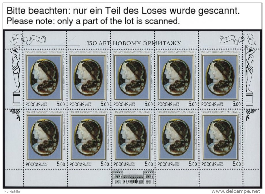 RUSSLAND 949,961-64KB **, 2001/2, GUS Und Museum Neue Eremitage, 5 Kleinbogen, Pracht, Mi. 110.- - Sonstige & Ohne Zuordnung