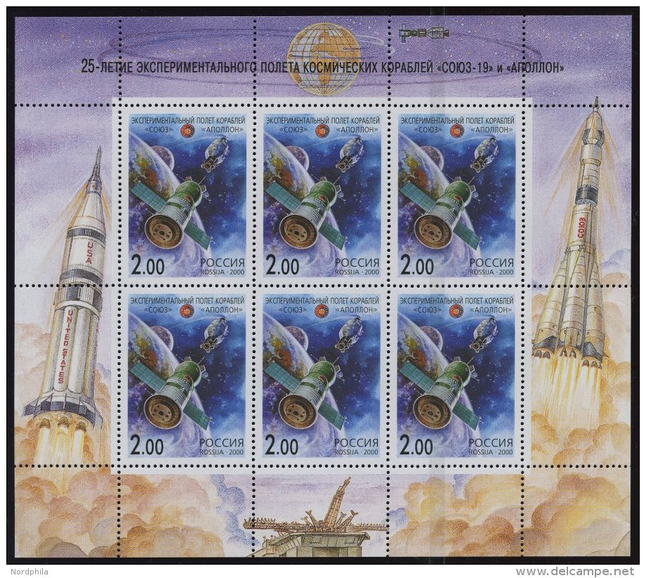 RUSSLAND 811,912KB **, 2000/1, Internationale Zusammenarbeit Im Weltraum Und Staatliche Souver&auml;nit&auml;t, 2 Kleinb - Sonstige & Ohne Zuordnung