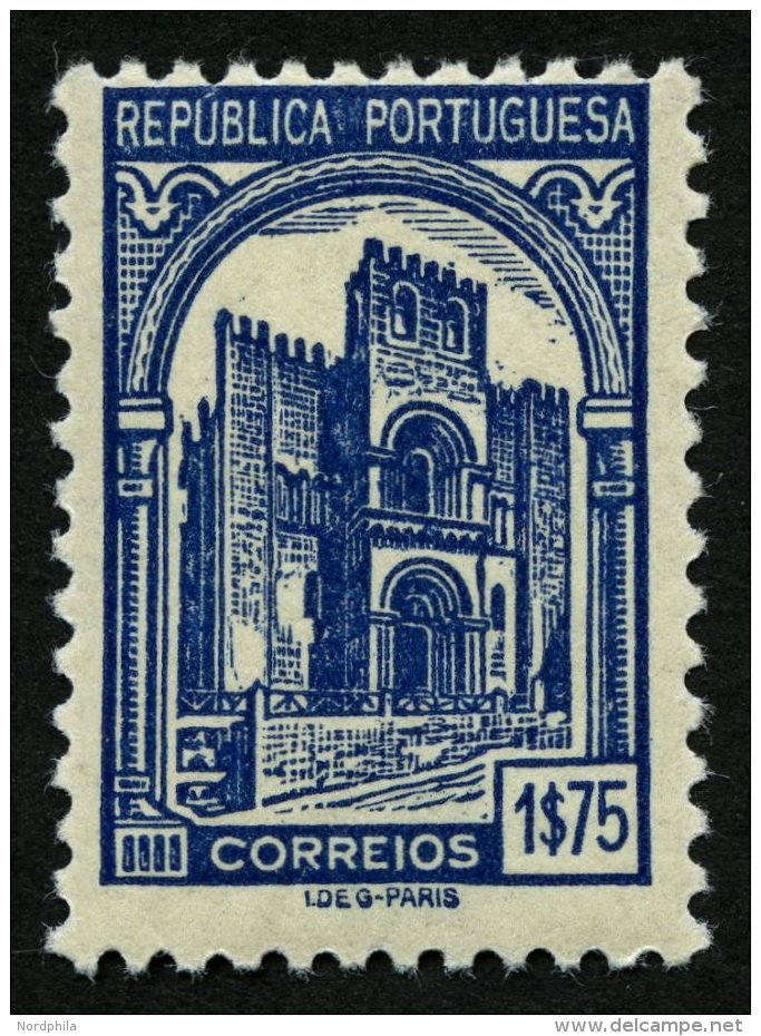 PORTUGAL 589 *, 1935, 1.75 E. Kathedrale, Falzrest, Pracht - Gebraucht