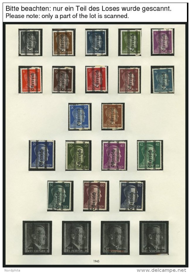 SAMMLUNGEN *, **, Ungebrauchte Sammlung &Ouml;sterreich Von 1945-55 (ab Mi.Nr. 660) Bis Auf Va-d, Nr. 693-96 Und 984-87 - Sammlungen