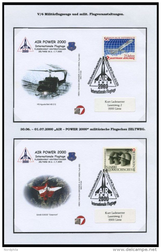 SONDERFL&Uuml;GE 1978-2003, 13 Verschiedene Sonderbelege Milit&auml;rflugzeuge Und Milit&auml;rische Flugveranstaltungen - Sonstige & Ohne Zuordnung