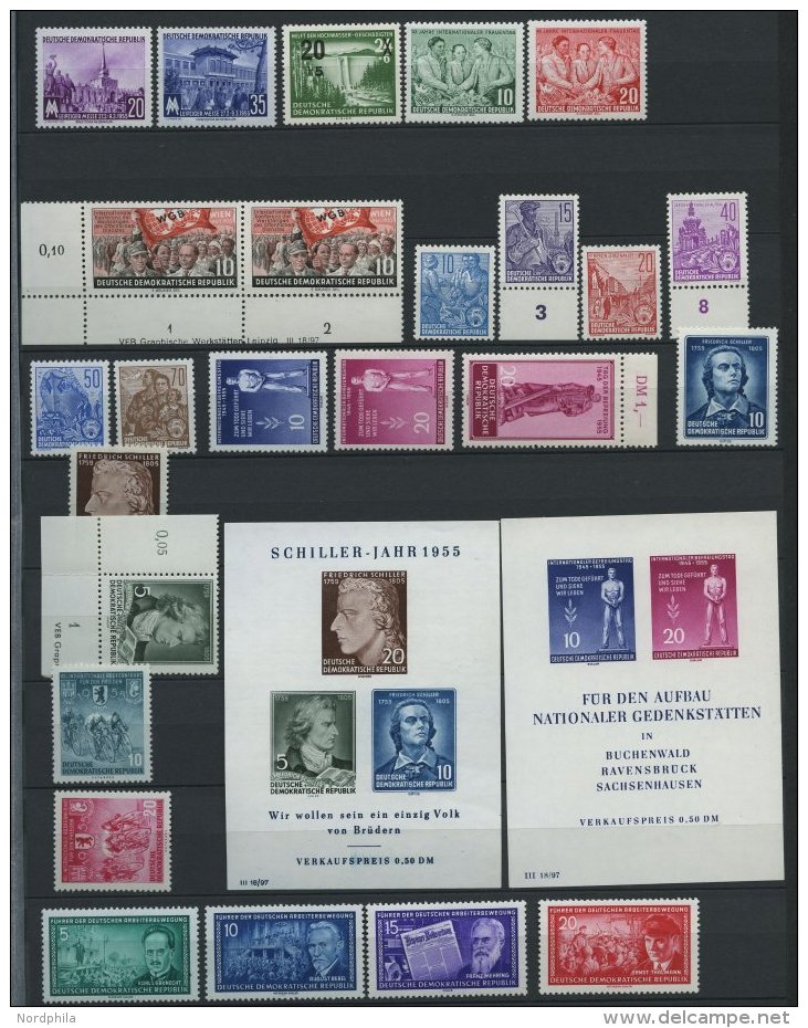 JAHRG&Auml;NGE 447-509 **, 1955, Kompletter Jahrgang Mit 3 Blocks, Pracht - Otros & Sin Clasificación