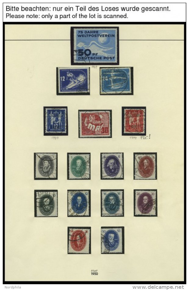 SAMMLUNGEN O, Bis Auf Block 7,8A,9A/B,13 Und 15 Sowie Mi.Nr. 327-41 Wohl Komplette Gestempelte Sammlung DDR Von 1949-79 - Sammlungen