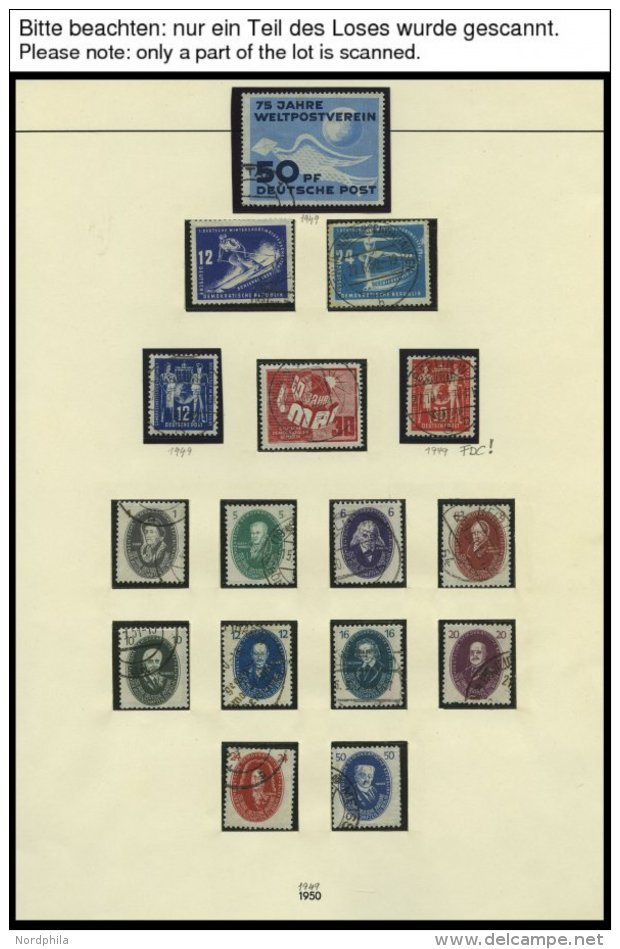 SAMMLUNGEN O, Bis Auf Block 7,8A,9A/B,13 Und 15 Sowie Mi.Nr. 327-41 Wohl Komplette Gestempelte Sammlung DDR Von 1949-79 - Colecciones