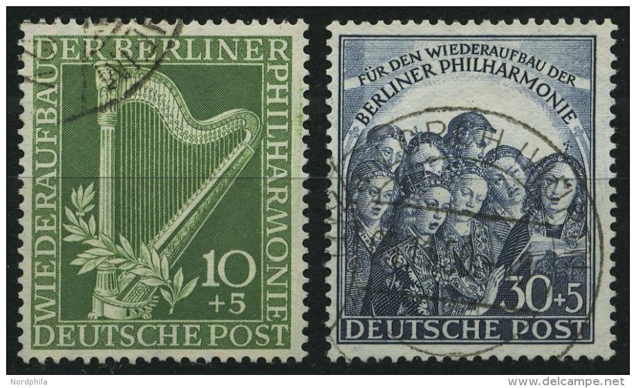BERLIN 72/3 O, 1950, Philharmonie, Pracht, Mi. 130.- - Usados