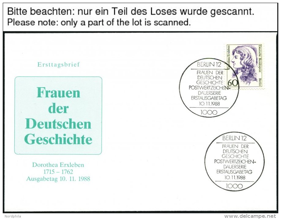 BERLIN 824-28,830 BRIEF, 1988, Frauen Der Geschichte Auf FDC`s, Pracht, Mi. 105.- - Usados