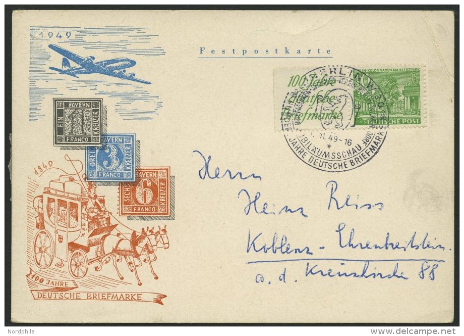 ZUSAMMENDRUCKE W 9 BRIEF, 1949, Bauten R1b + 10 Auf FDC, Heftchenz&auml;hnung, Karte Feinst, Mi. 100.- - Se-Tenant