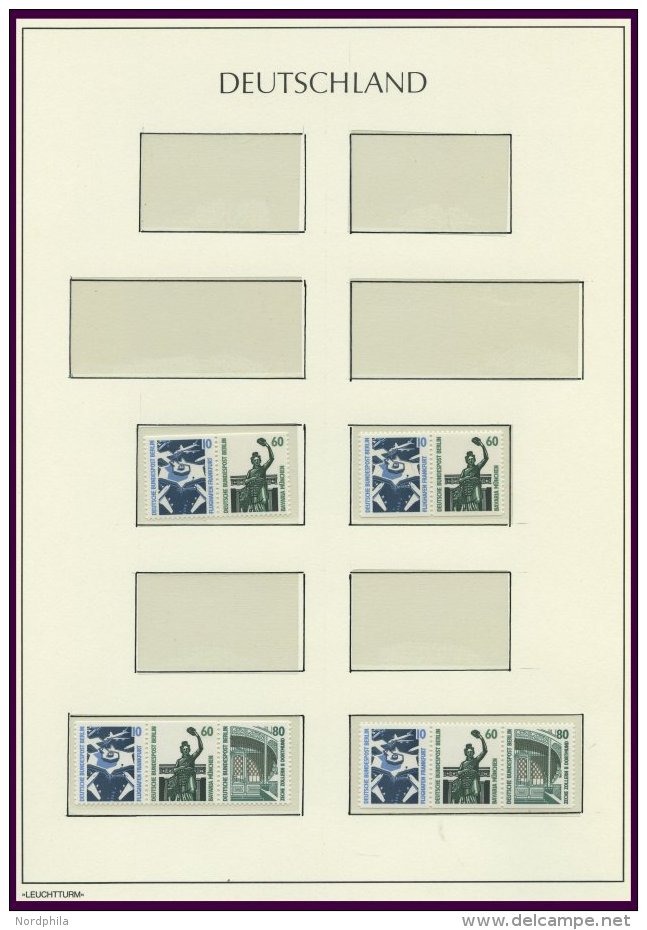 ZUSAMMENDRUCKE W 89-98 **, 1989, Sehensw&uuml;rdigkeiten, Komplette Zusammendruck-Garnitur Mit 795 Und 834C/D, Pracht, M - Se-Tenant