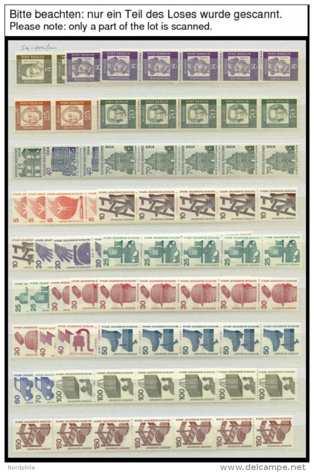 ROLLENMARKEN **, 1961-73, Partie Rollenmarken Mit 5er-, 6er- Und 11er-Streifen Sowie Farbigen Z&auml;hlnummern, U.a. Mit - Rollo De Sellos