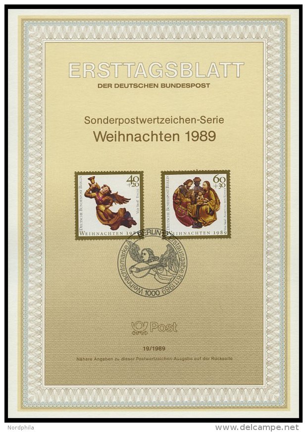 ERSTTAGSBL&Auml;TTER 830-59 BrfStk, 1989, Kompletter Jahrgang, ETB 1 - 19/89, Pracht - Sonstige & Ohne Zuordnung