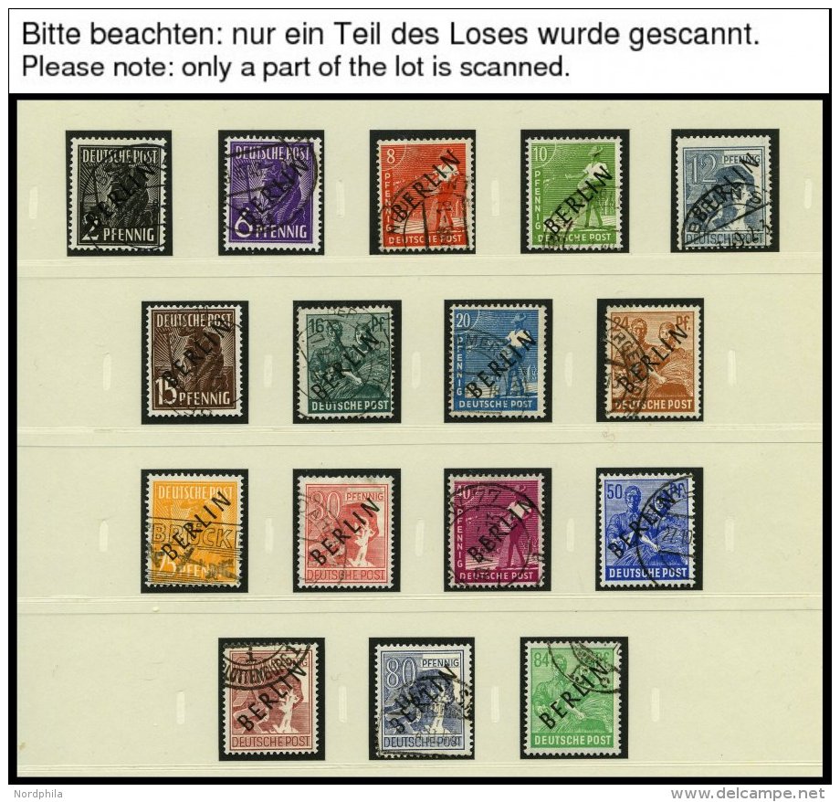 SAMMLUNGEN O,** , 1948-1990, Saubere Sammlung Berlin In 2 SAFE-dual Alben, Bis Auf 1-5 MK. Schwarzaufdruck Und Block W&a - Colecciones