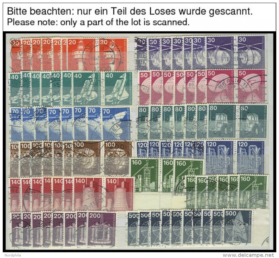 LOTS O, 1974-83, Saubere Dublettenpartie, Komplett, Je 6-10x, Feinst/Pracht, Mi. Ca. 2500.- - Usados