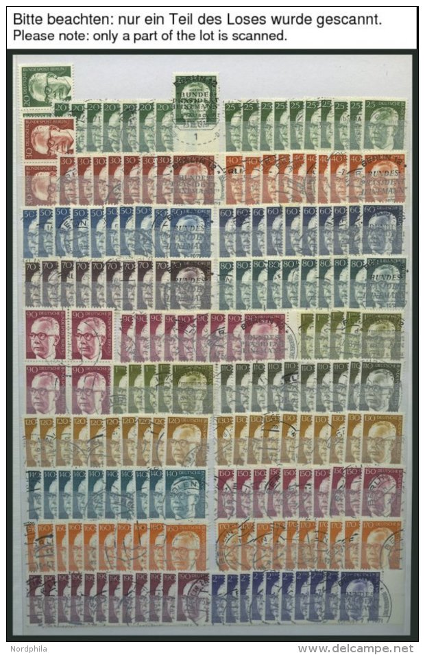 LOTS O, 1966-73, Saubere Dublettenpartie, Komplett, Meist 8-10x, Feinst/Pracht, Mi. Ca. 1700.- - Gebraucht