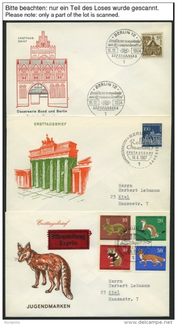 LOTS 1958-81, Partie Fast Nur Verschiedener FDC In Kompletten Ausgaben, Pracht, Mi. Ca. 800.- - Usados