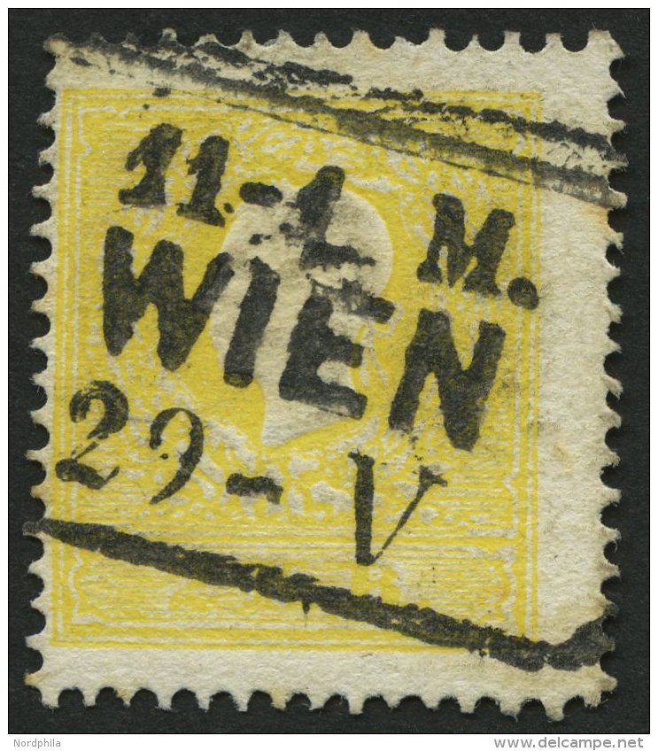 STERREICH 10IIa O, 1859, 2 Kr, Gelb, Type II, R3 WIEN, Befund Matl, Pracht - Otros & Sin Clasificación