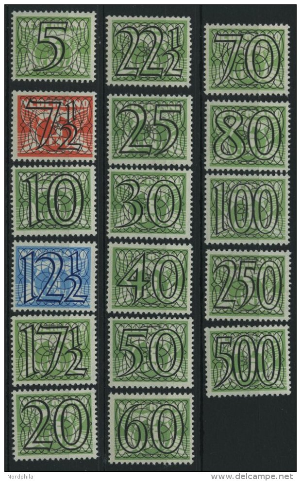 NIEDERLANDE 358-74 *, 1940, 5 - 500 C. Fliegende Taube, Falzrest, 17 Prachtwerte - Otros & Sin Clasificación