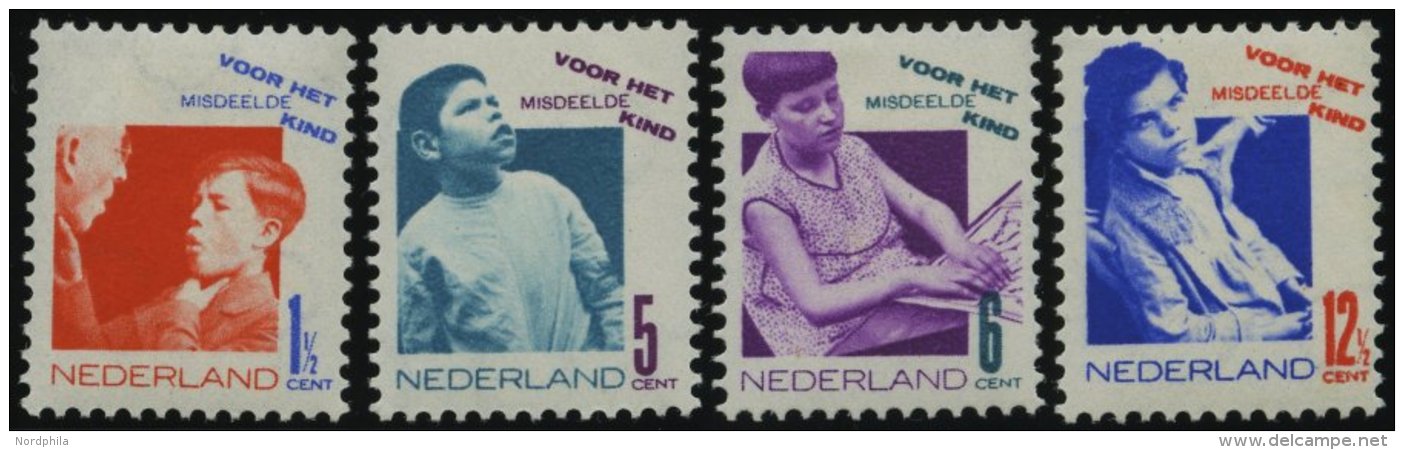 NIEDERLANDE 245-48A *, 1931, Voor Het Kind, Gez&auml;hnt K 121/2, Falzrest, Prachtsatz - Holanda