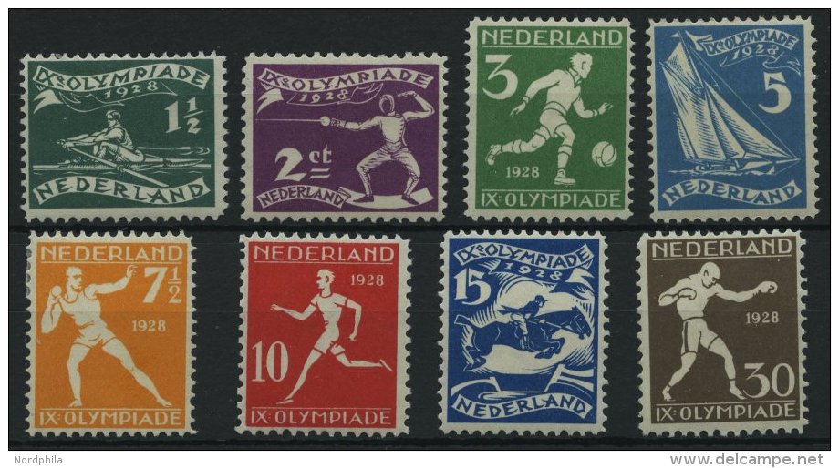 NIEDERLANDE 205-12 *, 1928, Sommerspiele, Falzreste, Prachtsatz - Otros & Sin Clasificación