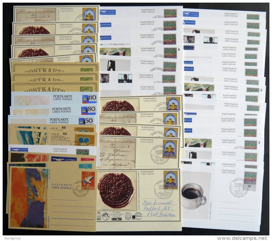 LOTS P 85-103 BRIEF, Dublettenpartie Kompletter Ausgaben Ganzsachen Von 1984-93, Leer Gestempelt, Prachterhaltung, Mi. 1 - Collections