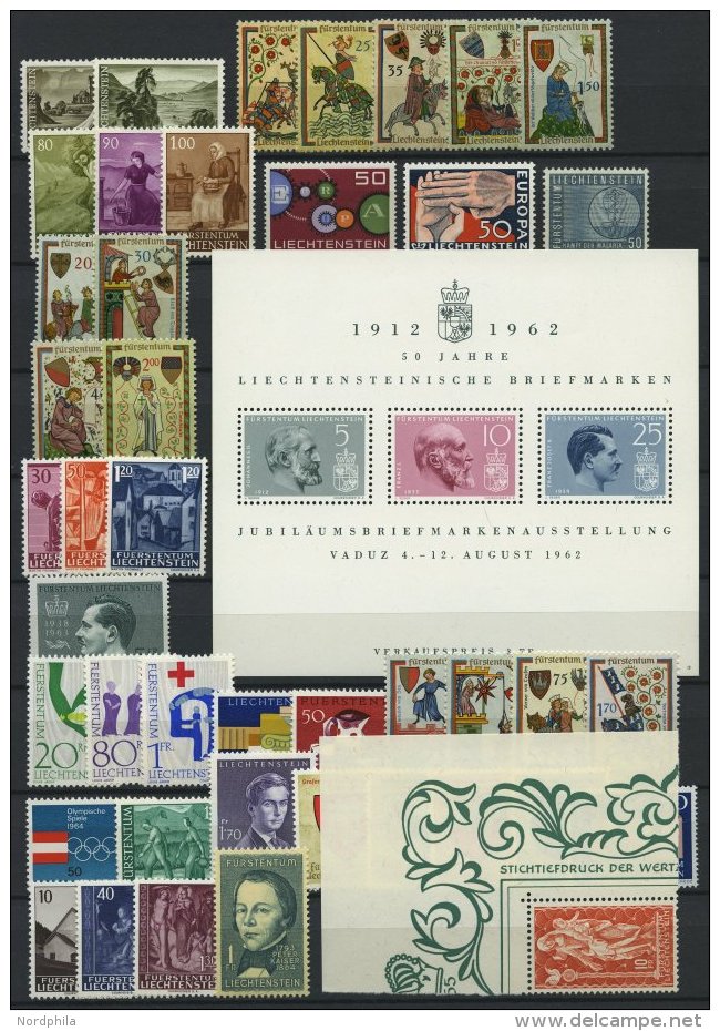 SAMMLUNGEN **, Komplette Postfrische Sammlung Liechtenstein Von 1961-70, Prachterhaltung - Sammlungen