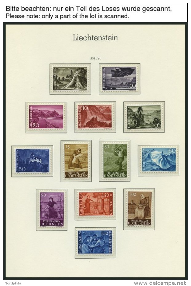 SAMMLUNGEN, LOTS **, 1960-81, Sammlungsteil Bis Auf Mi.Nr. 398 Und 399-40 Komplett, Auf Leuchtturm Falzlosseiten, Pracht - Lotes/Colecciones