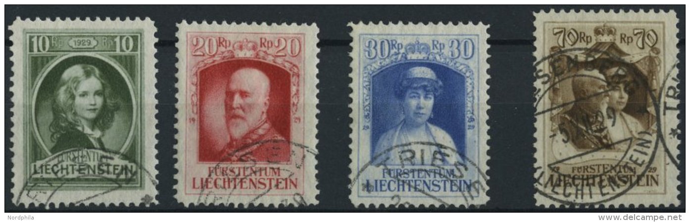 LIECHTENSTEIN 90-93 O, 1929, Regierungsantritt, Prachtsatz, Mi. 200.- - Otros & Sin Clasificación