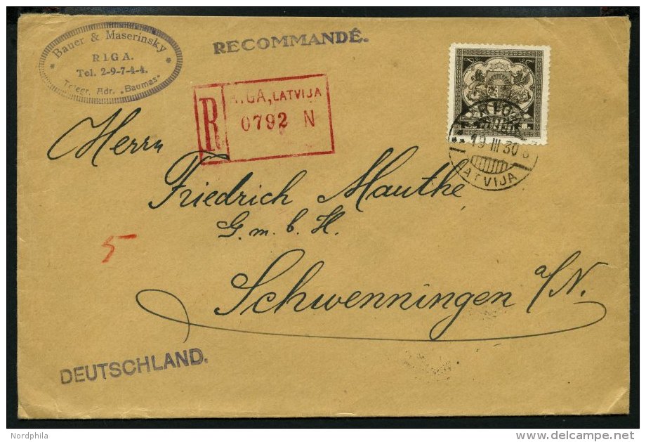 LETTLAND 1925-31, 8 Einschreiben Nach Deutschland Mit Verschiedenen Frankaturen, Fast Nur Prachterhaltung - Letonia