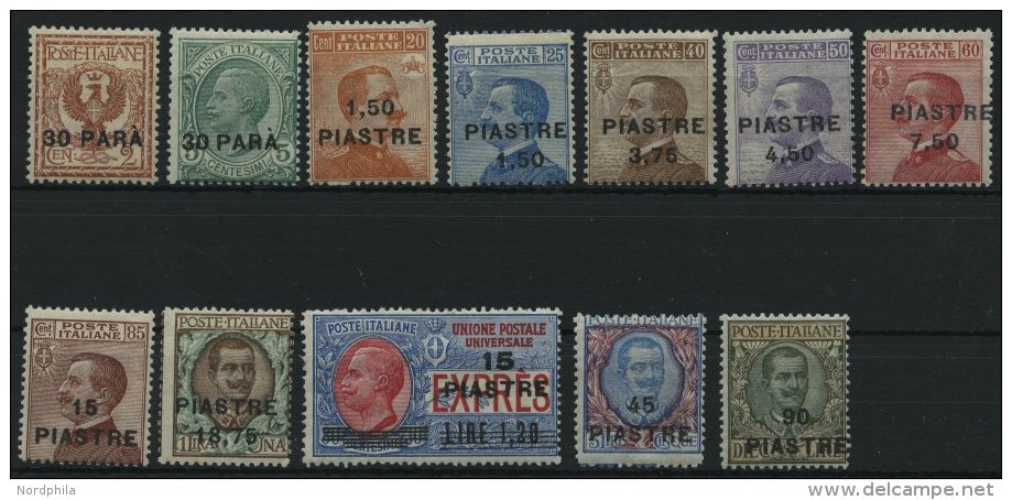 POST IM AUSLAND 60-71 (*), Italienische Post In Der Levante: 1922, Konstantinopel, Aufdruck Mit Akzent, Falzrest, Pracht - Otros & Sin Clasificación