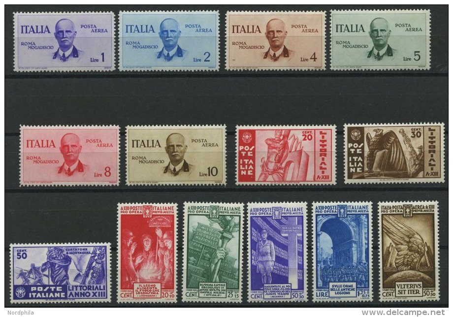 ITALIEN 514-27 *, 1934/5, K&ouml;nig Viktor Emanuel III, Wettk&auml;mpfe Der Studenten, Nationalmiliz, Falzrest, 3 Prach - Unclassified