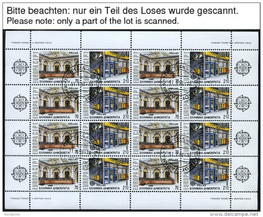 GRIECHENLAND KB O, 1985-90, Europa, 5 Kleinbogens&auml;tze (ohne 1987) Mit Ersttagsstempeln, Fast Nur Pracht, Mi. 276.- - Sonstige & Ohne Zuordnung