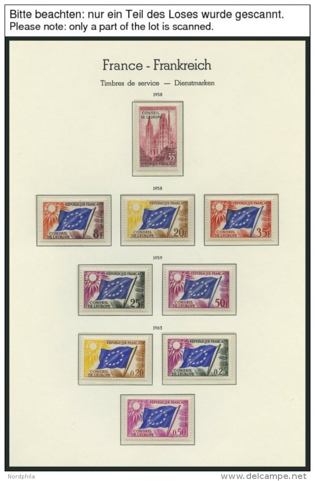 LOTS **, 1958-2001, Partie Verschiedener Ausgaben Europarat Und UNESCO, Pracht, Mi. 110.- - Sammlungen