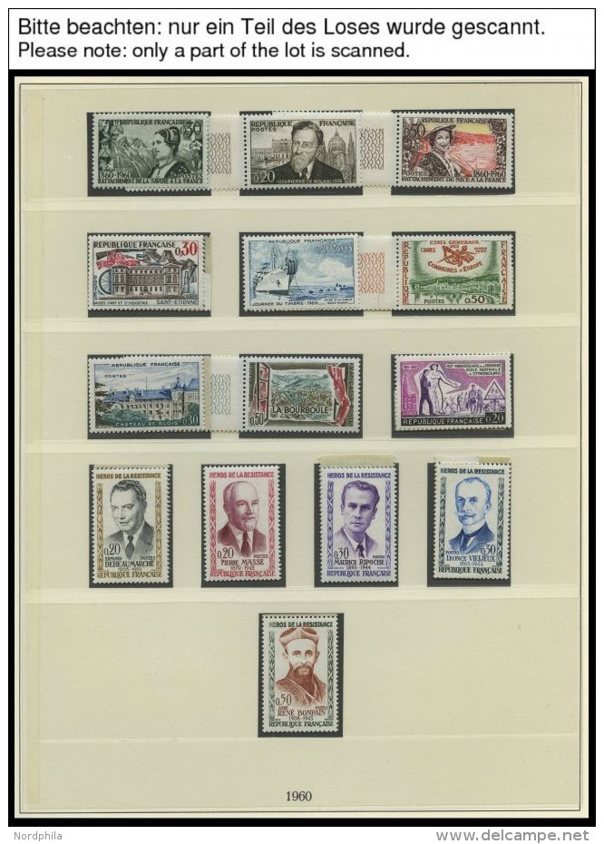 SAMMLUNGEN **, 1960-81, Postfrische, Bis Auf Wenige Werte Komplette Sammlung In 2 Neuwertigen Lindner Falzlosalben, Incl - Colecciones Completas