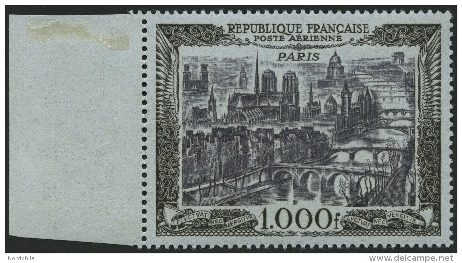 FRANKREICH 865 **, 1950, 1000 Fr. Paris, Pracht, Mi. 140.- - Sonstige & Ohne Zuordnung