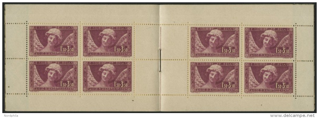 FRANKREICH 248MH **, 1930, 1.50 Fr. Staatsschuldentilgungskasse Im Vollst&auml;ndigen Markenheftchen Mit 8 Marken, Prach - Otros & Sin Clasificación