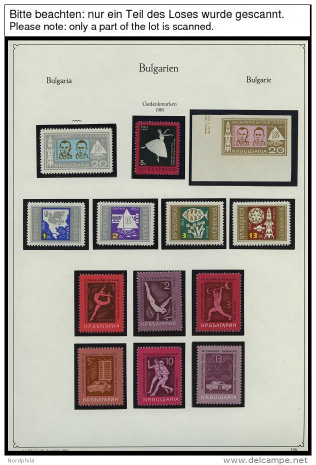 SAMMLUNGEN, LOTS **, Postfrische Sammlung Bulgarien Von 1965-81 Im KA-BE Album, Bis 1977 Fast Komplett, Sp&auml;ter L&uu - Colecciones & Series