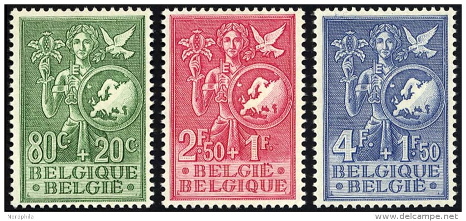 BELGIEN 976-78 **, 1953, Europa, Prachtsatz, Mi. 65.- - Ungebraucht